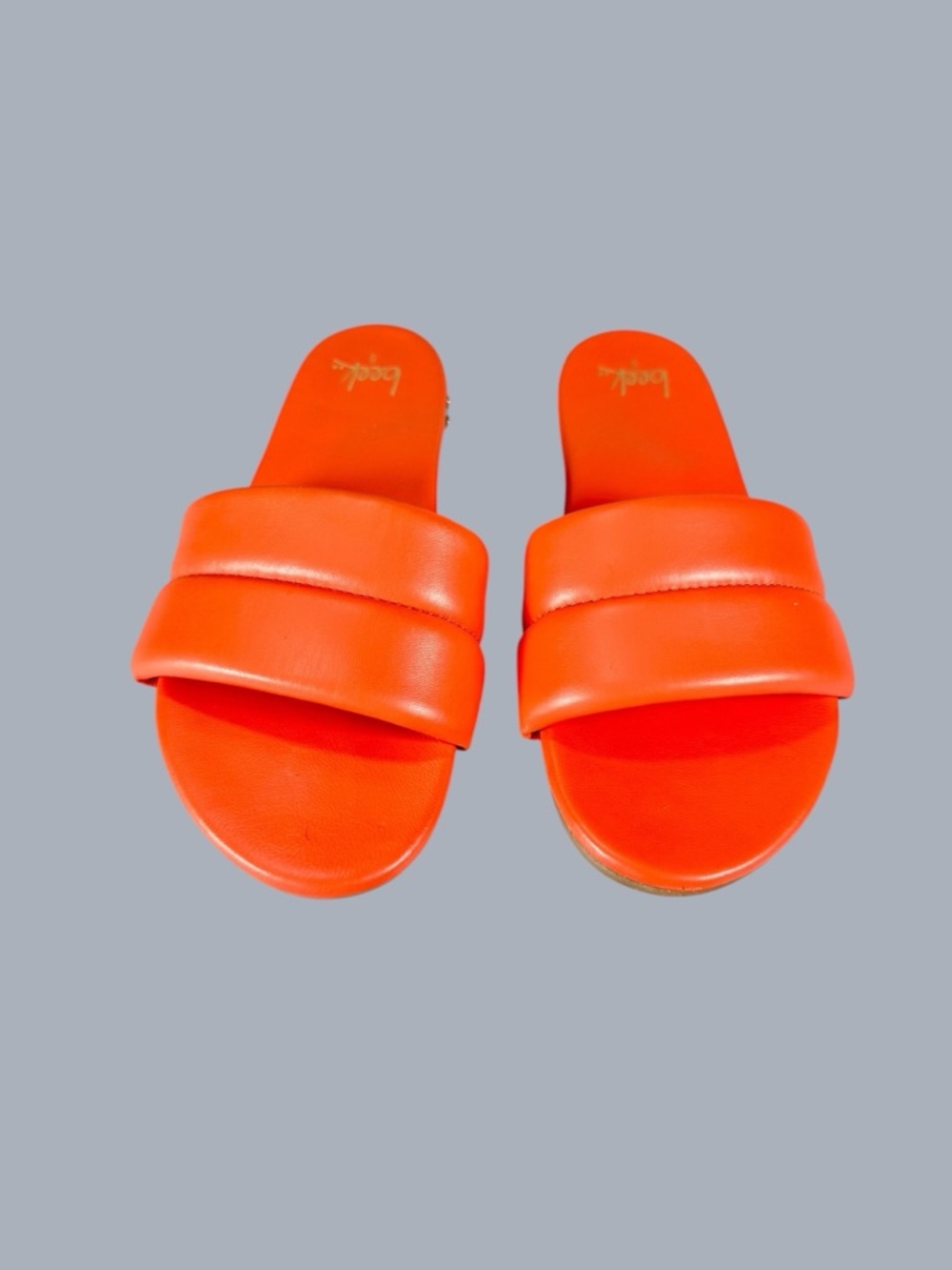 Beek Women’s Sugarbird Slide Sandals in Tangerine - Picture 2 of 13